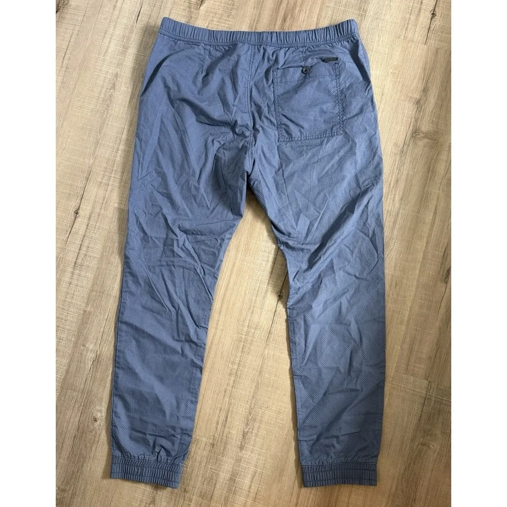 Express Men's Blue Cotton Knit‎ Jogger Pants Slim Tapered Elastic Waist 36